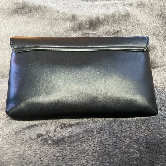 Express Gold Fringe Faux Leather Clutch Bag - Picture 5 of 12